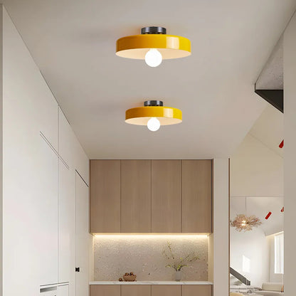 Plafonnier LED Semi-Encastré, Cercle Design, Ø35cm, Style Mid-Century