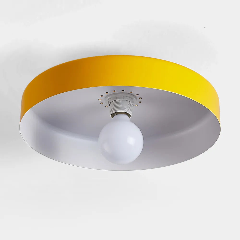 Plafonnier LED Semi-Encastré, Cercle Design, Ø35cm, Style Mid-Century