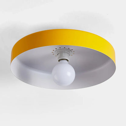 Plafonnier LED Semi-Encastré, Cercle Design, Ø35cm, Style Mid-Century