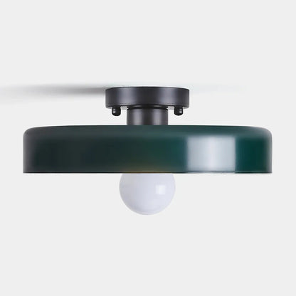 Plafonnier LED Semi-Encastré, Cercle Design, Ø35cm, Style Mid-Century