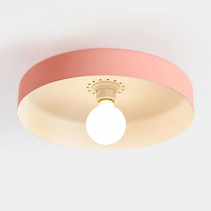 Plafonnier LED Semi-Encastré, Cercle Design, Ø35cm, Style Mid-Century