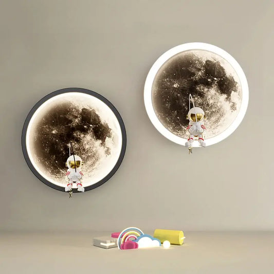 Rayon de lune - Lampe Murale LED en Forme de Lune