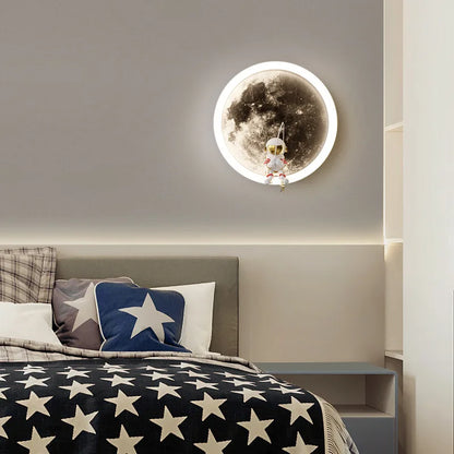 Rayon de lune - Lampe Murale LED en Forme de Lune
