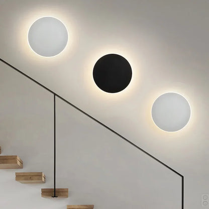 Applique LED Ronde Murale avec Capteur – Design Nordique