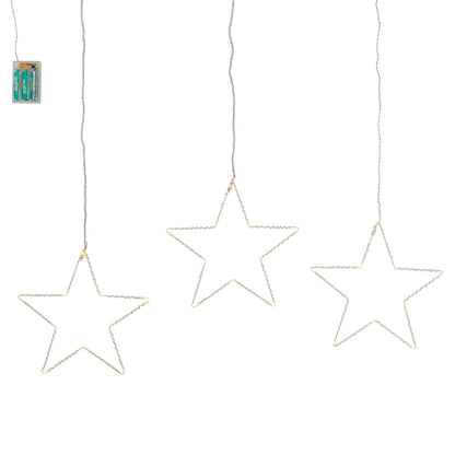 Osby | Décoration de Fenêtre LED en Forme d'Étoile - Set de 3