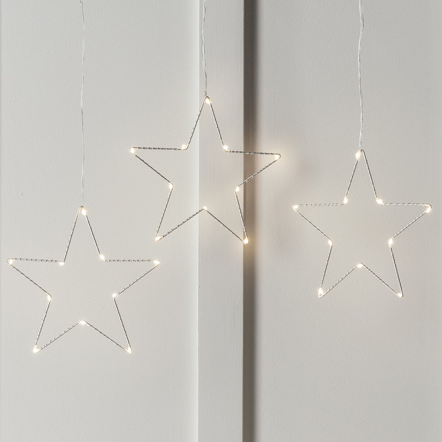 Osby | Décoration de Fenêtre LED en Forme d'Étoile - Set de 3