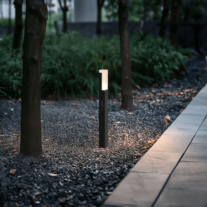 Borne LED Extérieure IP65 Noire en Aluminium Moderne