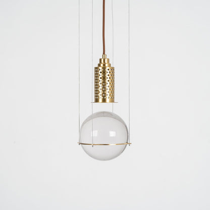 Suspension Globe Cristal – Laiton Doré Moderne