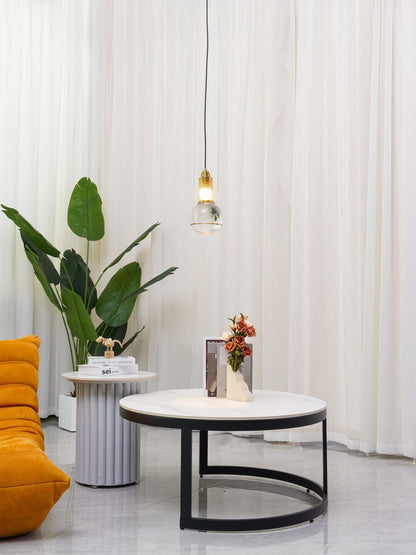 Suspension Globe Cristal – Laiton Doré Moderne