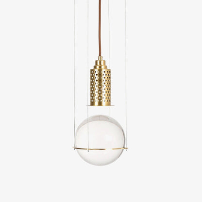 Suspension Globe Cristal – Laiton Doré Moderne