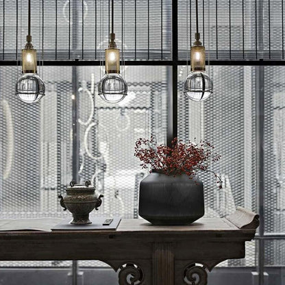 Suspension Globe Cristal – Laiton Doré Moderne