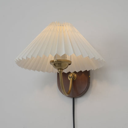 Louise – Applique Murale à Brancher en Bois et Métal 31 cm