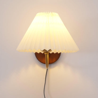 Louise – Applique Murale à Brancher en Bois et Métal 31 cm