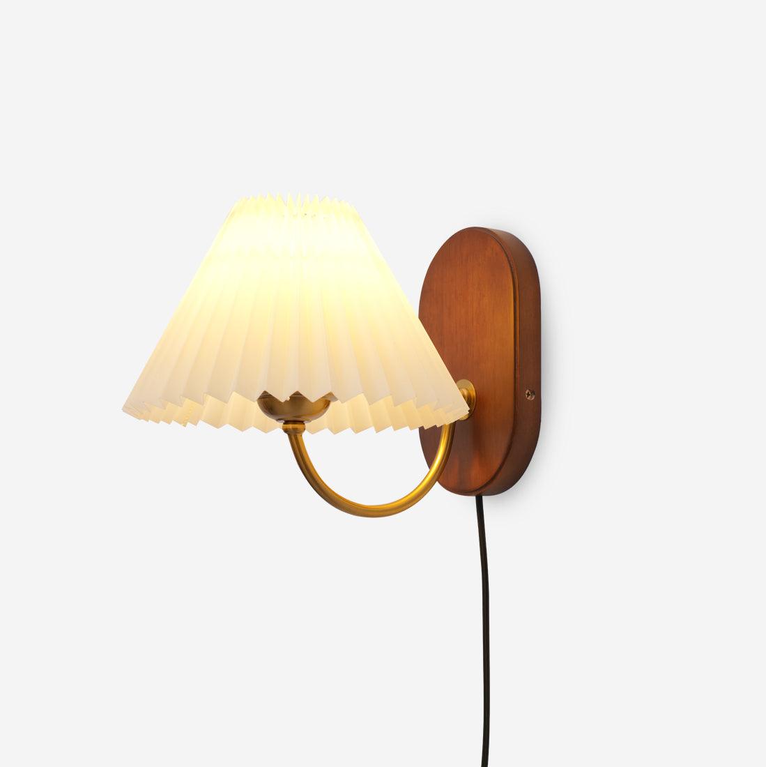 Louise – Applique Murale à Brancher en Bois et Métal 31 cm
