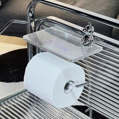 Support de papier toilette Lux avec étagère intégrée – Élégance et fonctionnalité pour votre salle de bain
