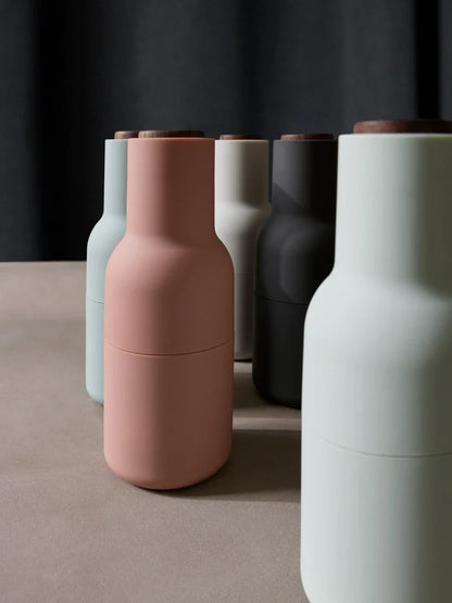 Moulin à Épices en Forme de Bouteille – Set de 2 pour Sel et Poivre avec Mécanisme Céramique