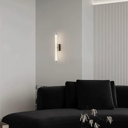 Applique Murale Moderne LED – Verre Texturé & Métal Noir