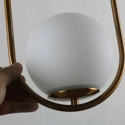 Suspension Nordique Mia en Verre et Métal Doré