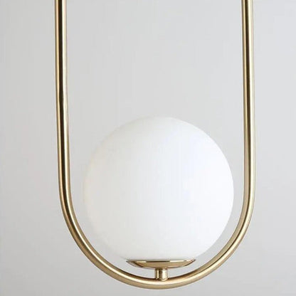 Suspension Nordique Mia en Verre et Métal Doré