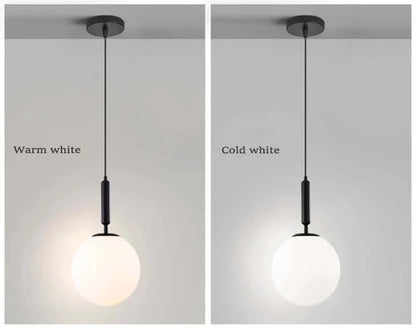 Suspension en verre Mid-Century Moderne – Élégance rétro et lumière chaleureuse
