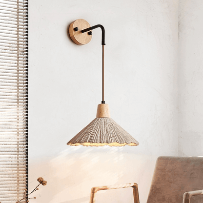Applique Murale Bois Massif, Style Vintage
