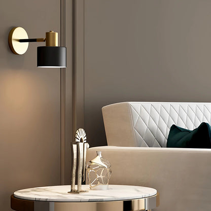 Applique Murale Noire Orientable Style Moderne Bronze
