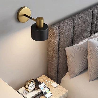 Applique Murale Noire Orientable Style Moderne Bronze