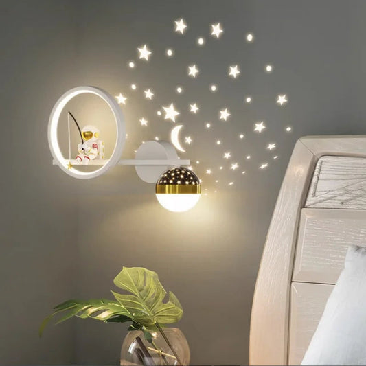 Applique Murale Enfant BrightNest, LED Douce, Design Ludique