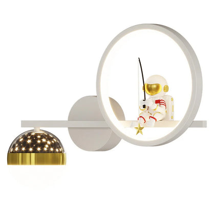 Applique Murale Enfant, Design Lune et Étoiles, Lumière Douce
