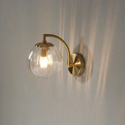 LumiVerre – Applique Murale LED en Verre, Design Élégant pour Salon et Couloir