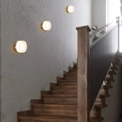 Applique LED Murale Ronde Métal Noir – Design Moderne 15W