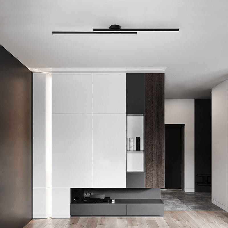 Plafonnier LED Moderne Aluminium Barre Semi-Encastré