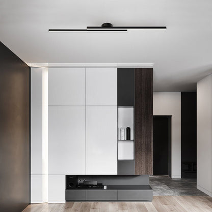 Plafonnier LED Moderne Aluminium Barre Semi-Encastré
