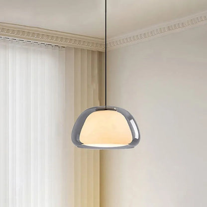 Suspension Moderne Verre Opalin Style Jelly Déco