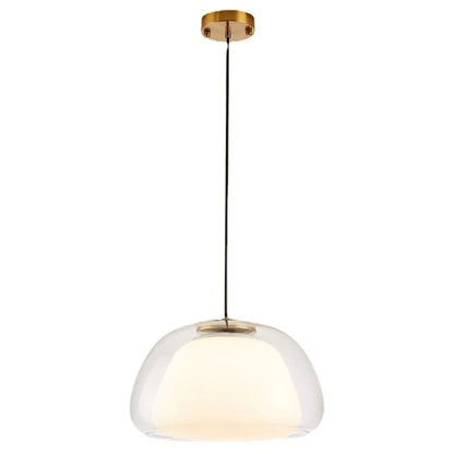 Suspension Moderne Verre Opalin Style Jelly Déco