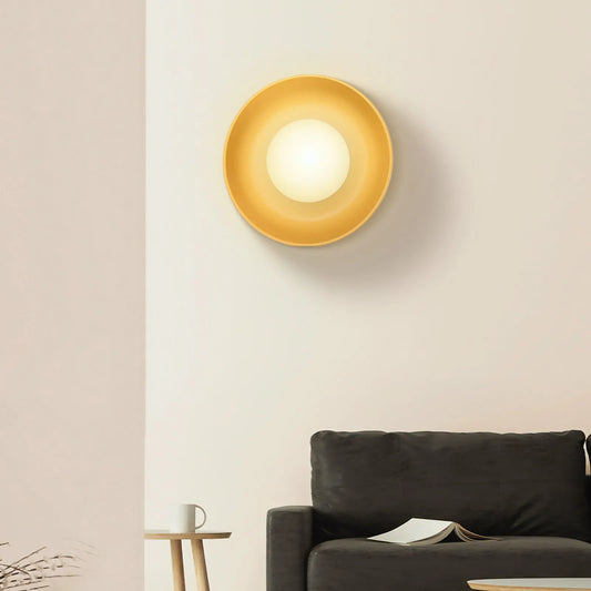 Applique Murale Ronde en Céramique, Style Minimaliste