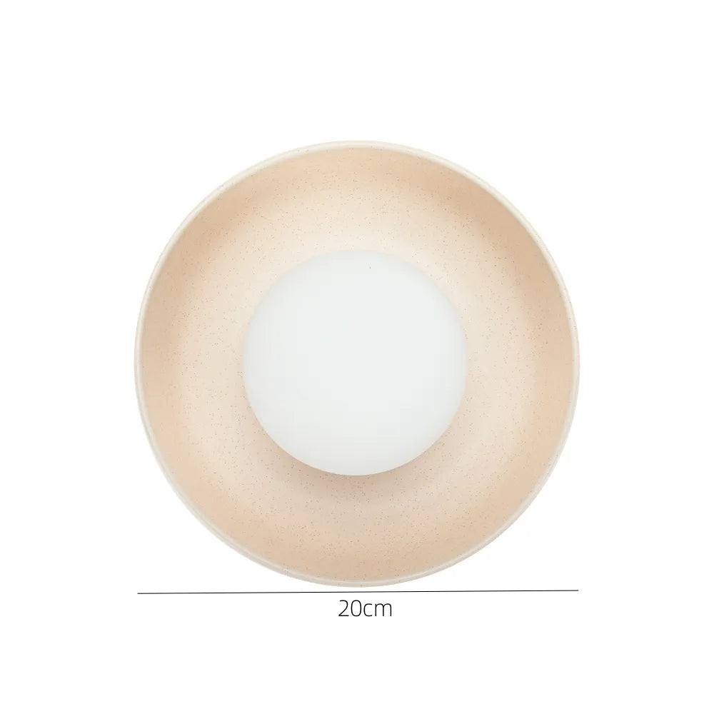 Applique Murale Ronde en Céramique, Style Minimaliste