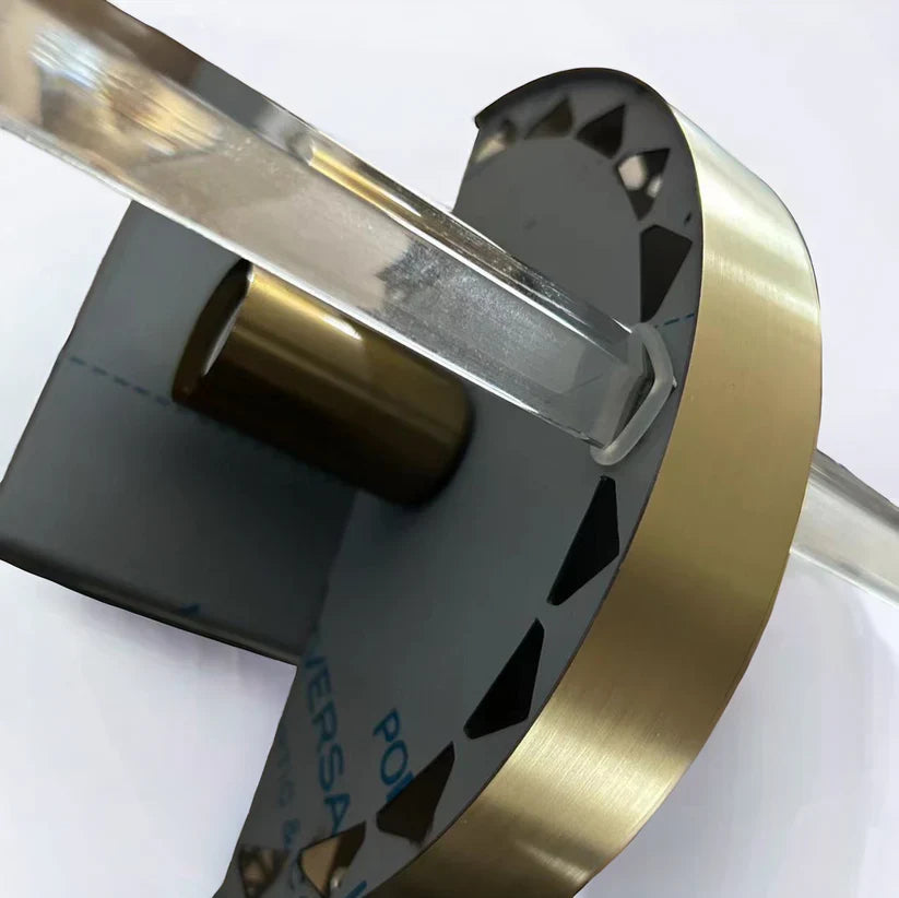 Applique Murale Luxe LED Inox et Cristal, 3000K