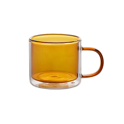 Mug Double Paroi en Verre Borosilicate 250ml