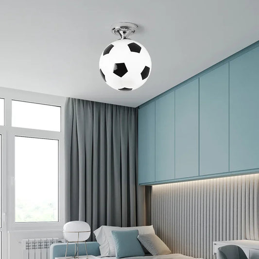 Plafonnier LED Enfant Ballon de Football, Chambre Sport