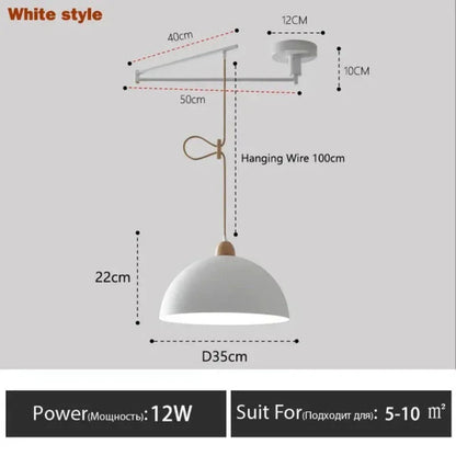 LumeFlex - Suspension Moderne avec Bras Ajustables