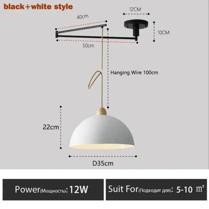 LumeFlex - Suspension Moderne avec Bras Ajustables