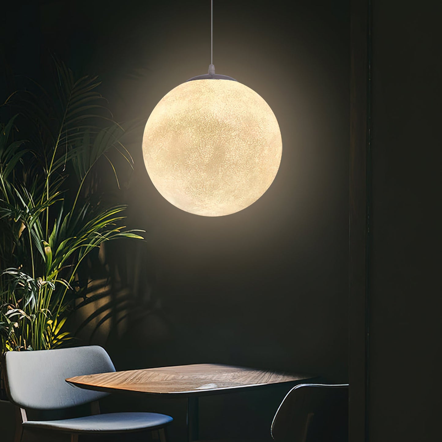 Lampe Suspendue Lune – Éclairez vos Nuits avec Poésie et Élégance