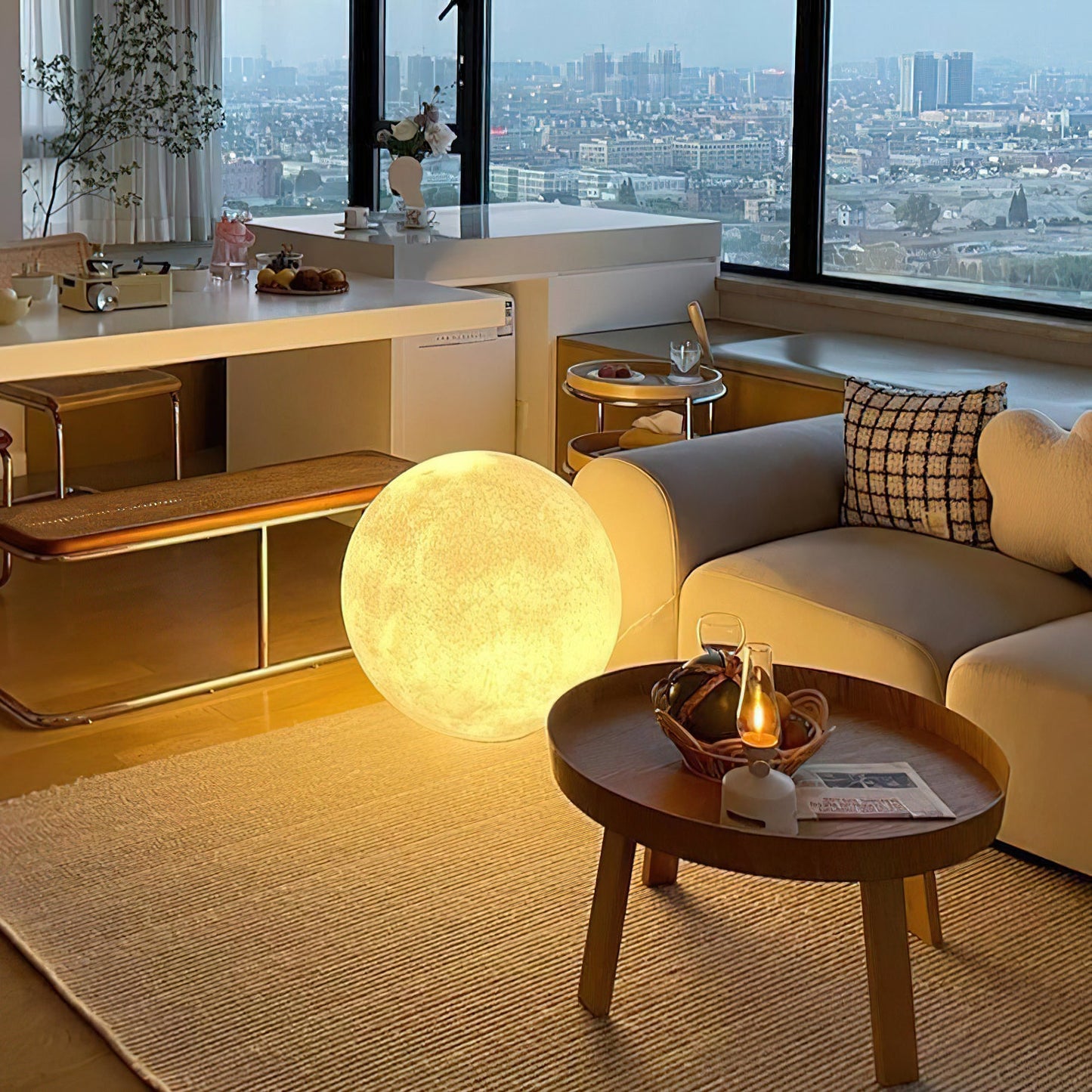 Lampe Suspendue Lune – Éclairez vos Nuits avec Poésie et Élégance