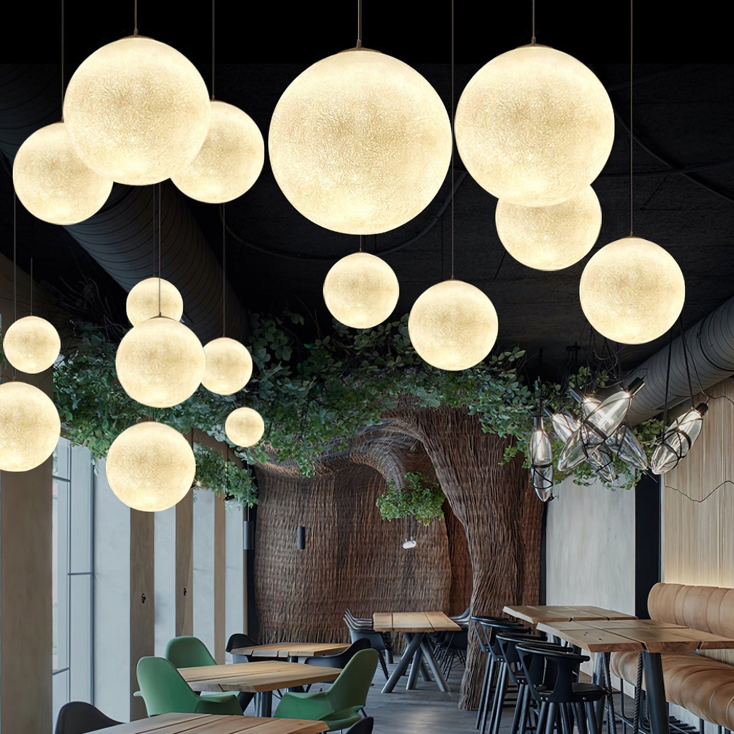 Lampe Suspendue Lune – Éclairez vos Nuits avec Poésie et Élégance