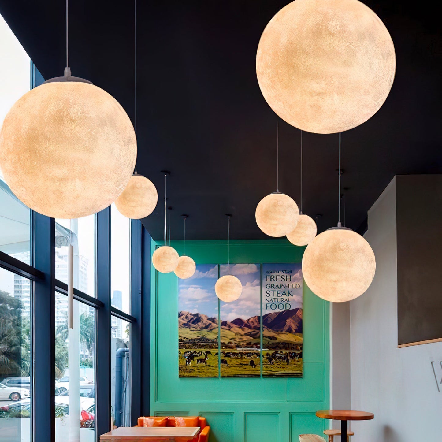Lampe Suspendue Lune – Éclairez vos Nuits avec Poésie et Élégance