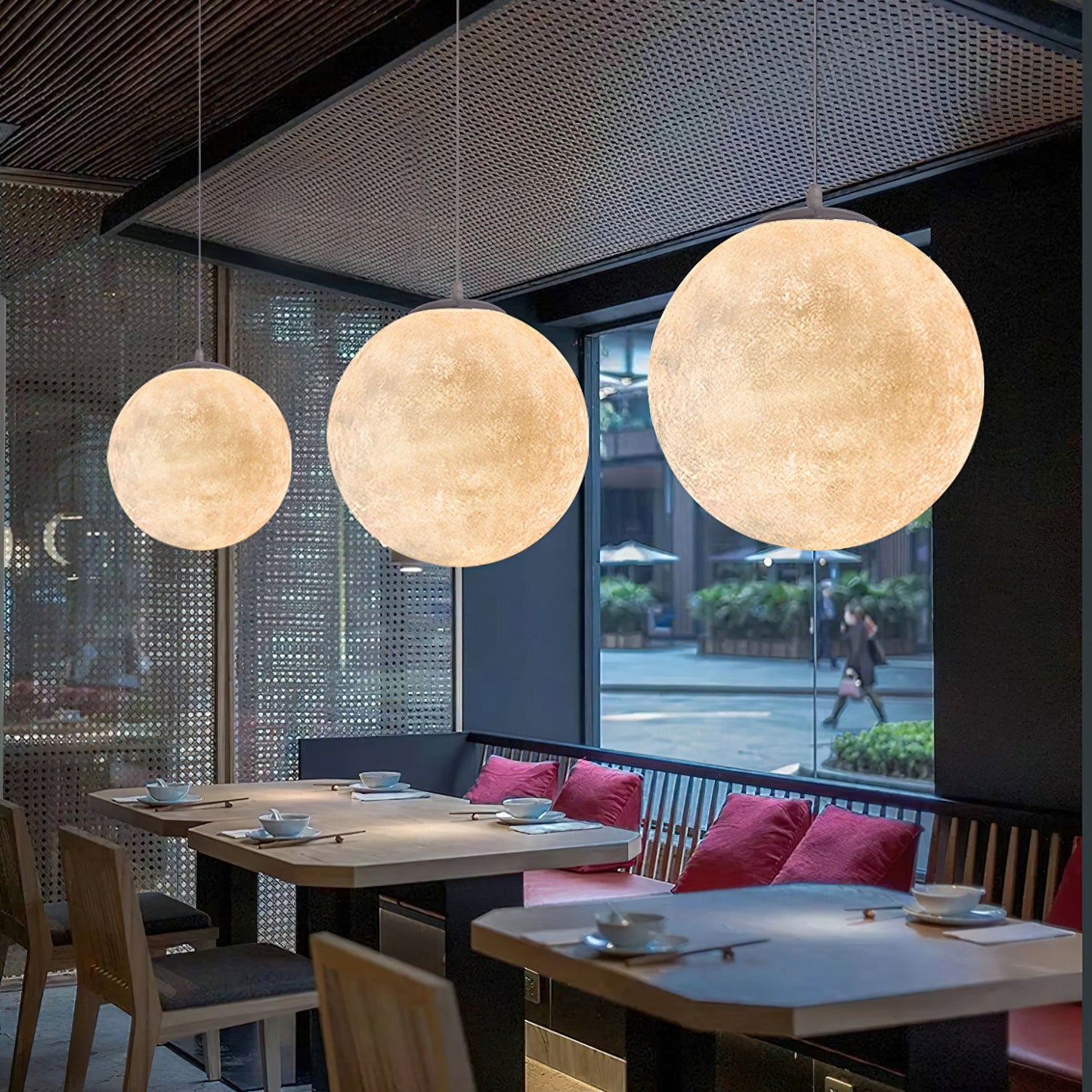 Lampe Suspendue Lune – Éclairez vos Nuits avec Poésie et Élégance