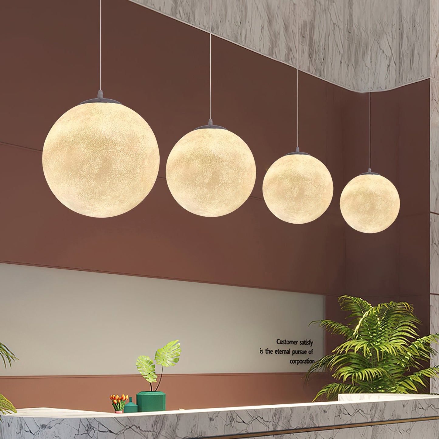 Lampe Suspendue Lune – Éclairez vos Nuits avec Poésie et Élégance