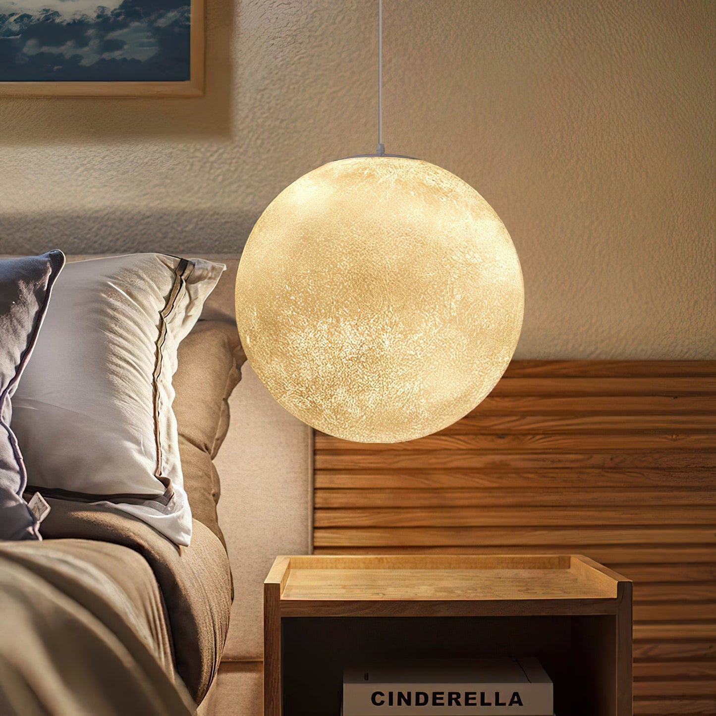 Lampe Suspendue Lune – Éclairez vos Nuits avec Poésie et Élégance