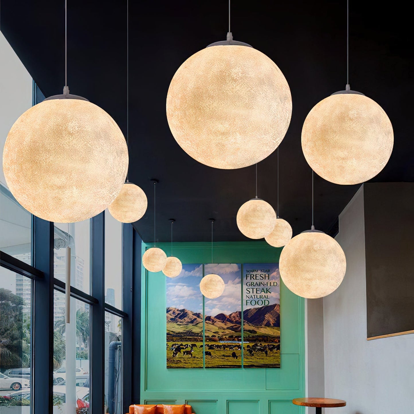Lampe Suspendue Lune – Éclairez vos Nuits avec Poésie et Élégance